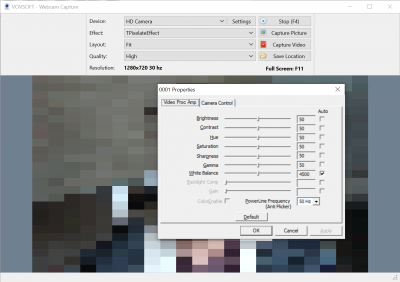 Скриншот приложения Vovsoft Webcam Capture - №4