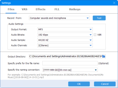 Скриншот приложения GiliSoft Audio Recorder Pro - №2