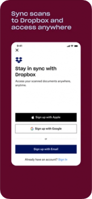 Скриншот приложения Dropbox Scan - №7