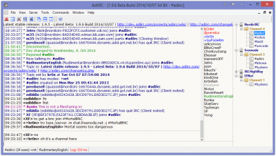 Скриншот приложения AdiIRC - №1