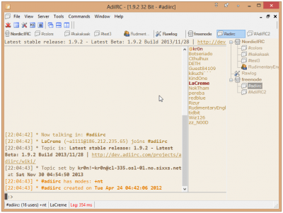 Скриншот приложения AdiIRC - №3