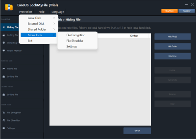 Скриншот приложения EaseUS LockMyFile - №3