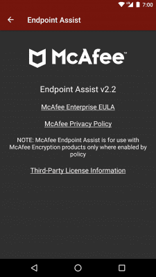 Скриншот приложения McAfee Endpoint Assistant - №6