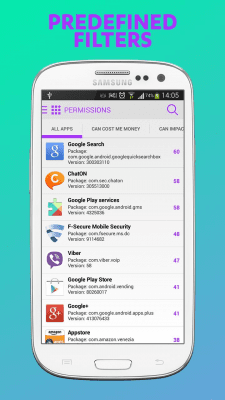 Скриншот приложения F-Secure App Permissions - №6