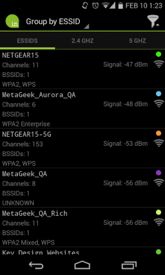Скриншот приложения inSSIDer - №3