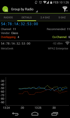 Скриншот приложения inSSIDer - №6