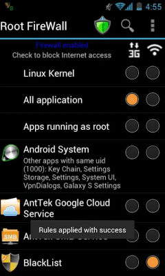 Скриншот приложения Root Firewall Free - №4