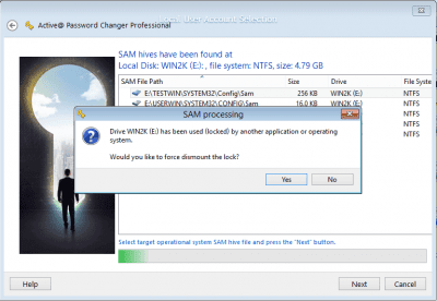 Скриншот приложения Active@ Password Changer - №4
