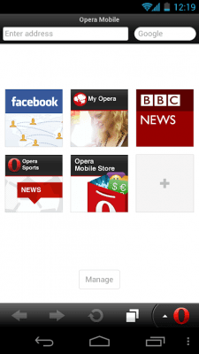Скриншот приложения Opera Mobile Classic - №2