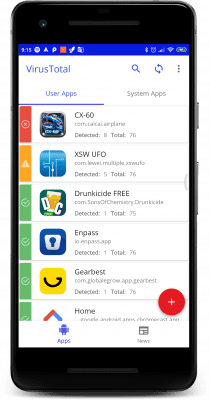 Скриншот приложения VirusTotal Mobile - №2