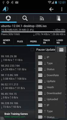 Скриншот приложения aDownloader - torrent download - №3