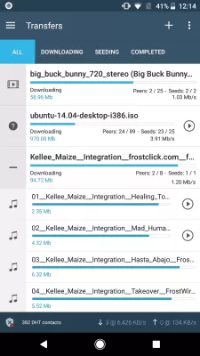 Скриншот приложения FrostWire: Torrent Downloader & Music Player - №4