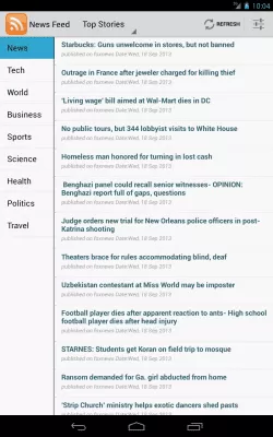 Скриншот приложения News Feed (RSS Reader) - №3