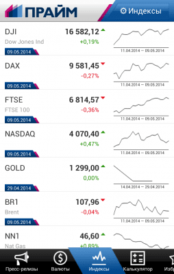 Скриншот приложения ПРАЙМ - №3