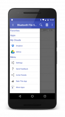 Скриншот приложения Bluetooth File Share - №2