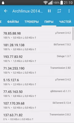 Скриншот приложения Flud - Торрент клиент - №6