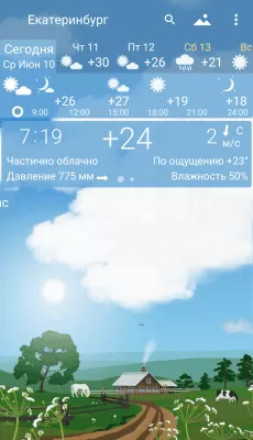 Скриншот приложения Точная Погода YoWindow - №2