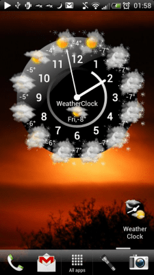 Скриншот приложения Weather Clock - №4