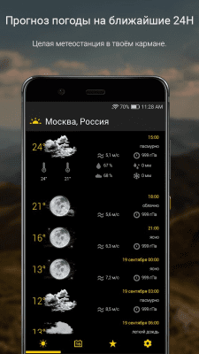 Скриншот приложения Прогноз погоды на 16 дней - №1