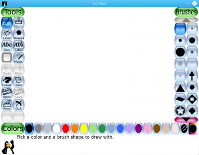 Скриншот приложения Tux Paint - №1