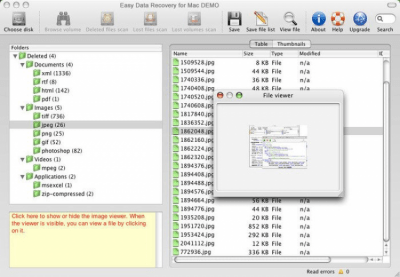 Скриншот приложения Easy Data Recovery for Mac - №1