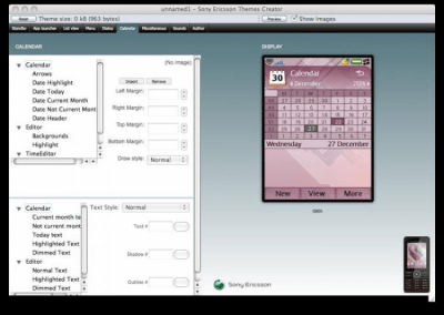 Скриншот приложения Sony Ericsson Themes Creator - №1