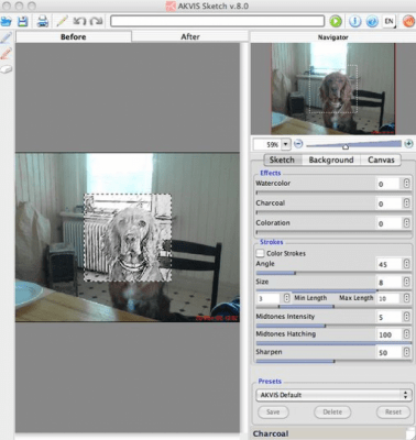 Скриншот приложения AKVIS Sketch - №3
