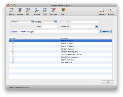 Скриншот приложения SQLiteManager - №2