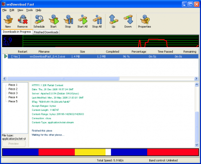 Скриншот приложения wxDownload Fast - №1