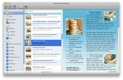 Скриншот приложения MacGourmet - №3