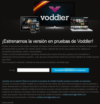 Скриншот приложения Voddler - №2