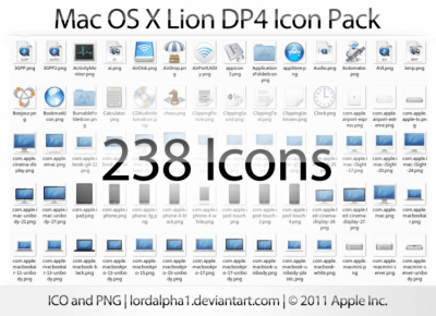 Скриншот приложения Mac OS X Lion Icon Pack - №1