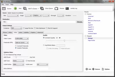 Скриншот приложения HandBrake для Windows - №3