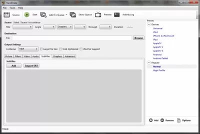 Скриншот приложения HandBrake для Windows - №4