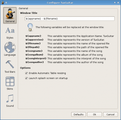 Скриншот приложения TuxGuitar - №5