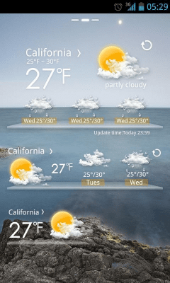 Скриншот приложения Moon Light GO Weather EX - №4