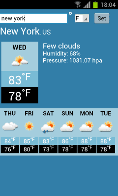 Скриншот приложения Прогноз погоды от ExpertiseNetComs - №4