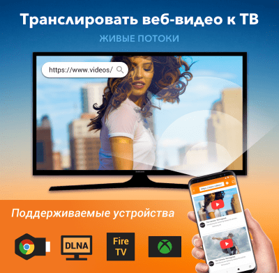 Скриншот приложения Tранслировать на TV: Chromecast - №1