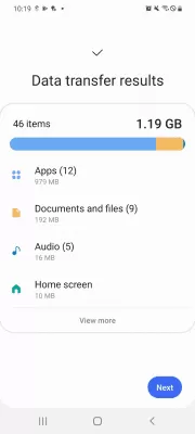 Скриншот приложения Samsung Smart Switch Mobile - №7