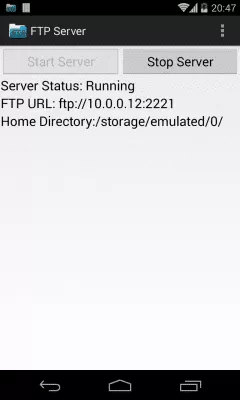 Скриншот приложения FTP Server - №1