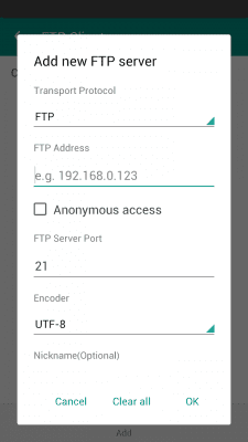 Скриншот приложения FTP Client plugin for FE - №3