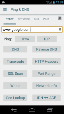 Скриншот приложения Ping & Net - №1