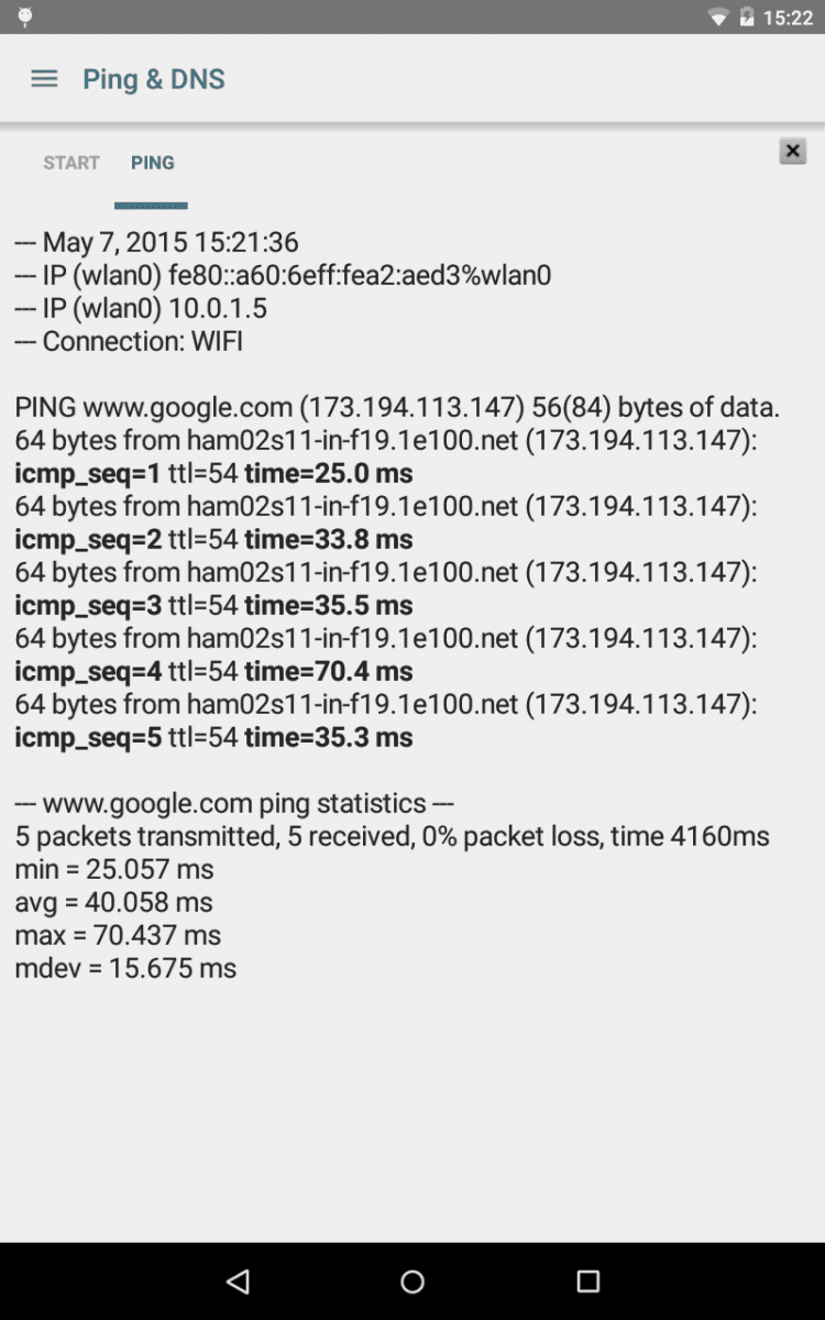 Ping & Net скачать на Android бесплатно