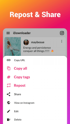 Скриншот приложения Video Downloader for Instagram - №5