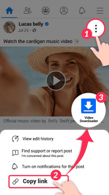 Скриншот приложения Video Downloader for Facebook - №1