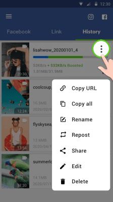 Скриншот приложения Video Downloader for Facebook - №5