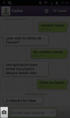 Скриншот приложения Z - Viber Art для Viber - №4