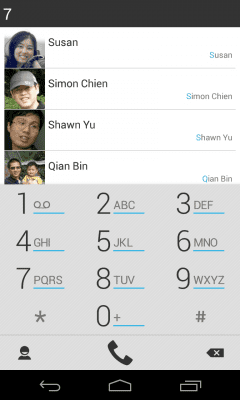 Скриншот приложения exDialer Light ICS Theme - №1