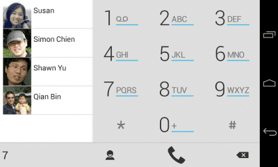 Скриншот приложения exDialer Light ICS Theme - №4