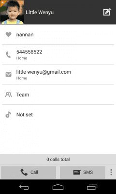 Скриншот приложения exDialer Orange ICS Theme - №3